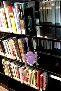 Pokemon in the library