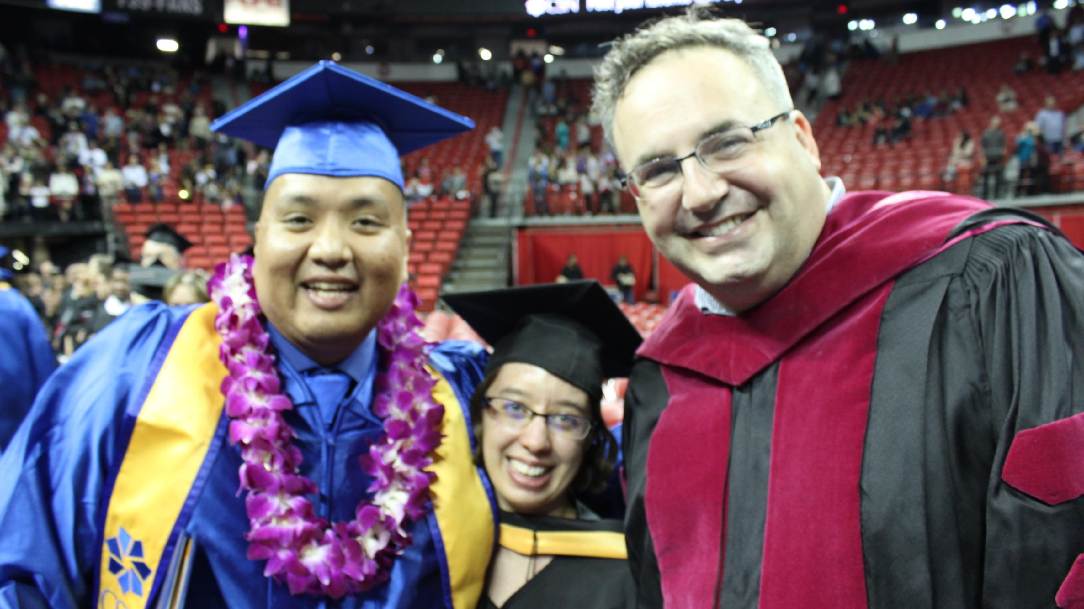 Librarians with graduating students