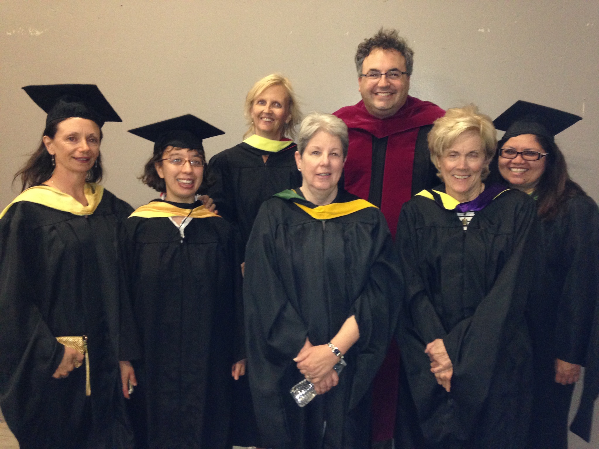 Librarians at graduation
