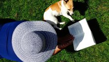 Reading with a dog