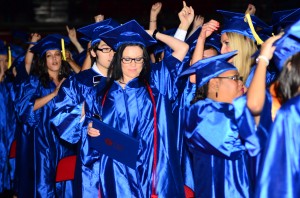 CSN students celebrate during the 2013 graduation ceremonies.
