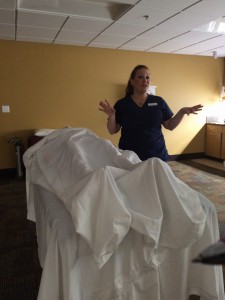 Respiratory therapy student Andrea Wilkerson talks about technology in the medical field.