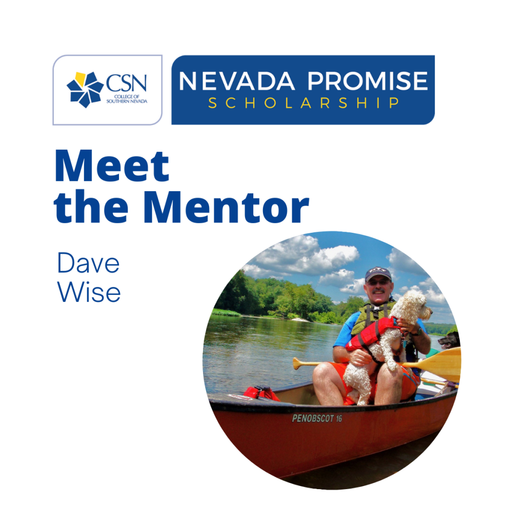 Nevada Promise Scholarship mentor Dave Wise