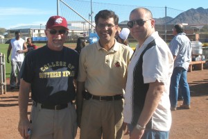 Terry Pippin, Alok Pandey and Mark Rauls at the annual Fall Get-Together at CSN's Henderson campus.